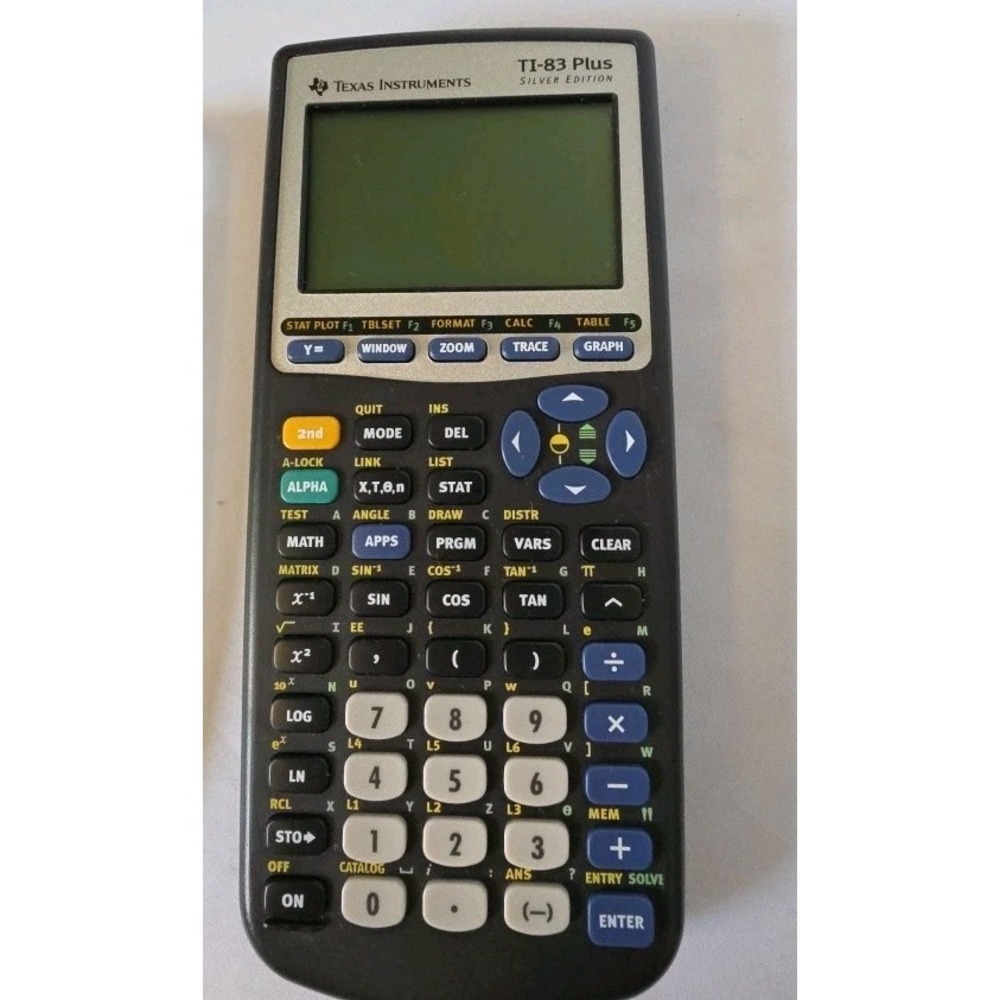 Texas Instruments TI 83 Plus Graphing Calculator Silver Edition Tested - Picture 3 of 5